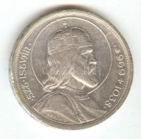 1938. 5P Ag "Szent István" T:2- ph