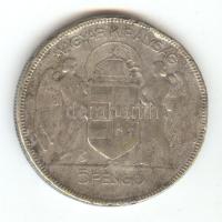 1930. 5P Ag "Horthy jobbra" T:3