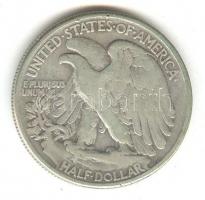 Amerikai Egyesült Államok 1943. 1/2$ Ag Walking T:3 USA 1943. 1/2 Dollar Ag Walking C:F