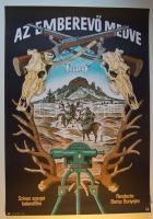 Az emberevő medve, nagyméretű színes filmplakát a 70-es évekből