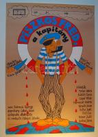 Piszkos Fred a kapitány nagyméretű színes filmplakát a 80-es évekből