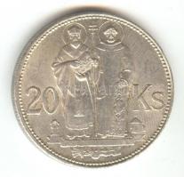 Szlovákia 1941. 20K Ag Cirill és Metód T:2- Slovakia 1941 20 Korun Ag St. Kyrill and St. Methodius C:VF