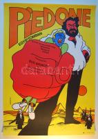 Piedone Egyiptomban; nagyméretű filmplakát a 70-es évekből