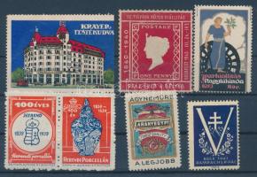 1913-1942 7 db magyar levélzáró