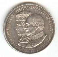 Német Államok/Szászország 1909. 2M Ag "500 éves a Lipcsei Egyetem" T:2
German States/Saxon...