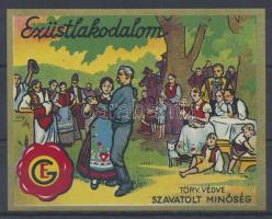 1 db "EGYPT" textil védjegy címke (Ezüstlakodalom)