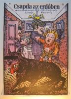 Csapda az erdőben; nagyméretű filmplakát a 70-es évekből