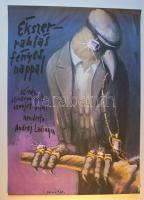 Ékszerrablás fényes nappal; nagyméretű filmplakát a 70-es évekből