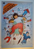 Elektromos eszkimó; nagyméretű filmplakát a 70-es évekből