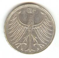 NSZK 1951D 5M Ag T:2-,3
GFR 1951D 5 Mark Ag C:VF,F