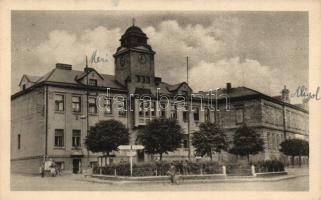 Hrdlovka town hall, school