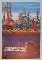 Münchausen báró csodálatos kalandjai; nagyméretű filmplakát a 70-es évekből