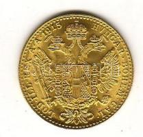 Ausztria 1915 1D arany 3,49g T:1