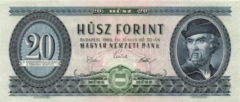 1969. 20Ft (5x) színváltozatok is köztük T:I,II