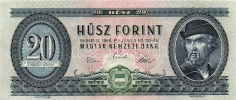 1969. 20Ft (5x) színváltozatok is köztük T:I,II