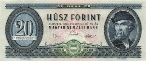 1969. 20Ft (5x) színváltozatok is köztük T:I,II