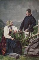 Csángó married couple, folklore (EK)