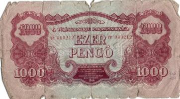 1944. 1P, 2P, 5P, 10P, 20P, 50P, 100P, 1000P " A Vöröshadsereg Parancsnoksága" teljes sor!...