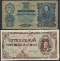 1930. 20P + 1945. 50P T:III,II-