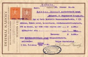 13 db okmány, főleg magyar és osztrák, nagyrészt okmánybélyeggel