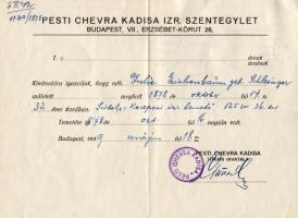 8 db judaika okmány 1916-1944