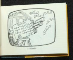 Kaján Tibor: Kaján képernyő. Karikatúrák. Minerva, Bp, 1973. Minikönyv