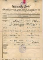 41 db bizonyítvány, oklevél, házasságlevél, egyéb okmány