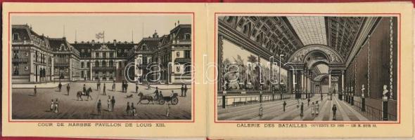 Versailles - 12 darabos, keményborítós régi litho leporello