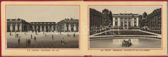 Versailles - 12 darabos, keményborítós régi litho leporello