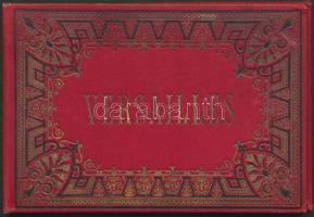 Versailles - 12 darabos, keményborítós régi litho leporello