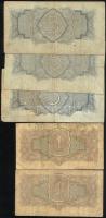 Szovjetunió 1934. 1R (2x) + 5R (3x) T:III
Soviet Union 1934. 1 Ruble (2x) + 5 Rubles (3x) C:F