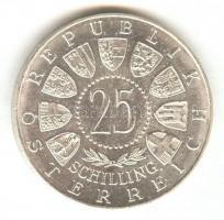 Ausztria 1957. 25Sch Ag Mariazell T:2 tanúsítvánnyal! Austria 1957. 25 Schilling Ag Mariazell C:XF with certificate