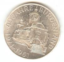 Ausztria 1961. 25Sch Ag "40 éves Burgenland" T:2 tanúsítvánnyal!
Austria 1961. 25 Schillin...