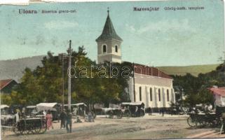 Marosújvár Greek Catholic church, market