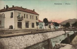 Homonna main street, the shop of Márton Klein (EK)