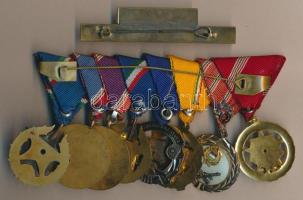 8db szocialista kitüntetés együtt felfüggesztve, közte 1964. "Kiváló Szolgálatért Érdemérem&quo...
