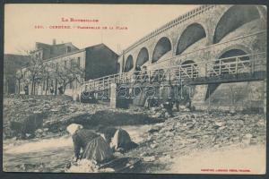 Le Rousillon, Cerbére railway bridge, washing women