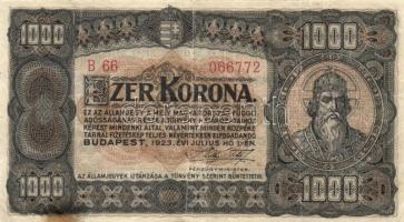 1913. 20K (2x) főtípus/II.kiadás "Deutschösterreich" felülnyomással + 1920. 1K + 2K + 1923...