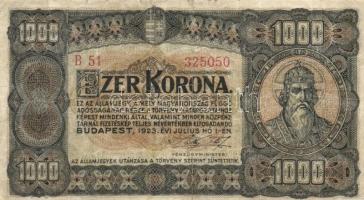 1913. 20K (2x) főtípus/II.kiadás "Deutschösterreich" felülnyomással + 1920. 1K + 2K + 1923...