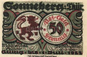 Német Birodalom/Weimari Köztársaság/Sonneberg 1921. 50Pf (5x) mind klf T:I
Germany-Weimar Republic/S...