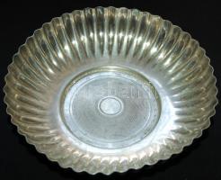 Ezüstözött, talpas tál Hacker jelzéssel d: 23cm