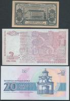 Bulgária 1947. 20L + 1991-1999. 2L + 20L + 100L + 1000L + 5000L T:I,II,II-
Bulgaria 1947. 20 Leva + ...