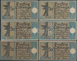 Német Birodalom/Weimari Köztársaság/ Berlin 1921. "1-20 kerületek" 12db szükségpénz T:I,II...