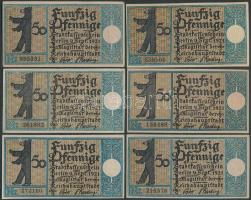 Német Birodalom/Weimari Köztársaság/ Berlin 1921. "1-20 kerületek" 12db szükségpénz T:I,II...