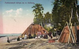 Ozero Bajkal, fishing camp near the lake