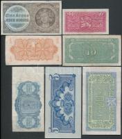 Csehszlovákia 1944. 1K + 5K + 1945. 5K + 10K + 20K + 1961. 3K + Német 3. Birodalom/Cseh-Morva Protek...
