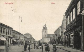 Gyöngyös Főtér Kohn Antal kereskedésével (Rb)