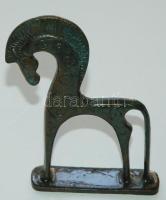 Bronz ló szobrocska, bronzkori hallstatt-villanovai lelet másolata / Bronze horse statue 11x6cm