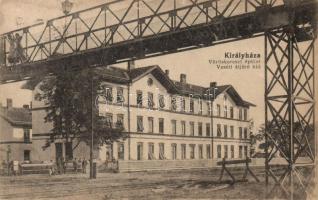 Királyháza Red Cross building, railway overpass