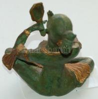 cca 1920 Szépítkező szexistennő szobra Nyugat-Indiából /
Statue of sex godess from West India 12cm